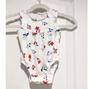 Carter’s Sleeveless Bodysuit Baby Top 3M Floral
